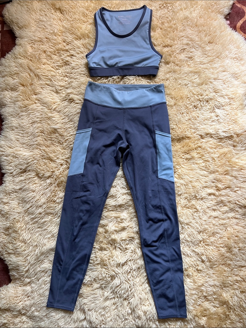 Parks Project Blue Leggings Sports Bra Bundle - Glacier National Park